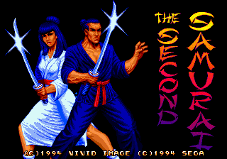 Second Samurai (Genesis) screenshot: Title screen