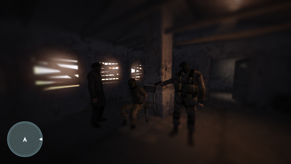 Terrorist Takedown 2: US Navy SEALs (Windows) screenshot: Cutscene with blur effect