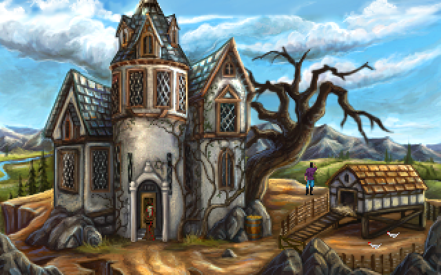 King's Quest III Redux: To Heir is Human (Windows) screenshot: Manannan's house