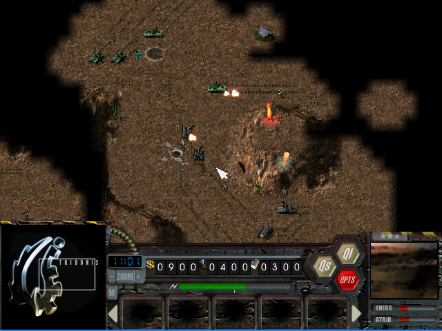 Tridonis (Windows) screenshot: Heavy battle