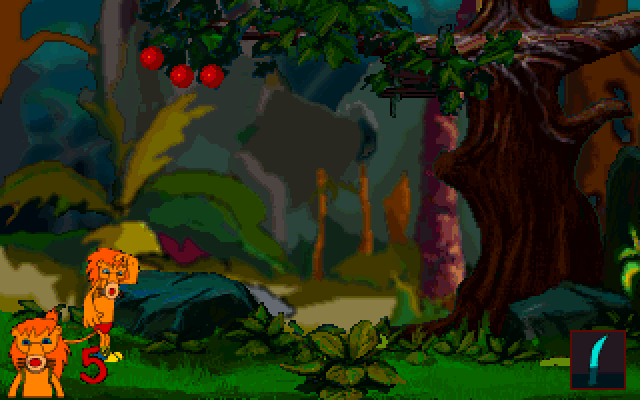 Leo the Lion (DOS) screenshot: Start of the game