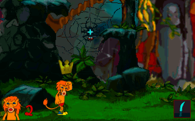 Leo the Lion (DOS) screenshot: Crown