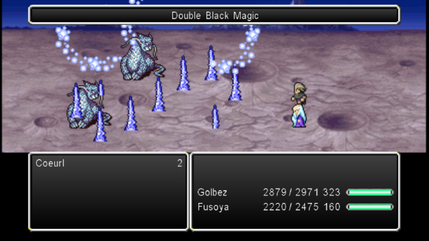 Final Fantasy IV: The After Years - The Lunarians' Tale (Wii) screenshot: Double Black Magic band