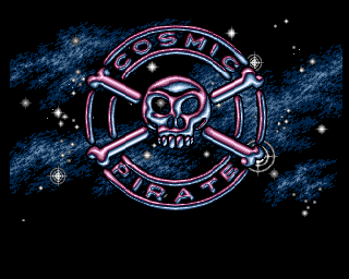 Cosmic Pirate (Amiga) screenshot: Title screen