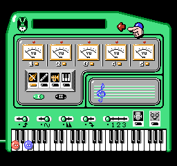 Ikinari Musician (NES) screenshot: About to make some music