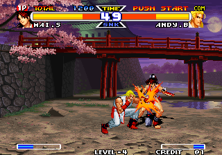 Real Bout Fatal Fury Special (Arcade) screenshot: Andy is angry