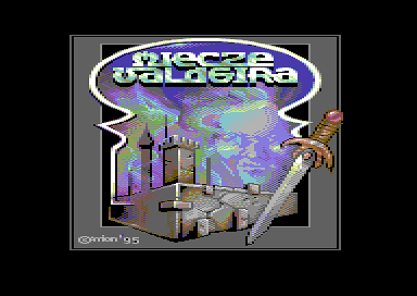 Miecze Valdgira II: Władca Gór (Commodore 64) screenshot: Title screen