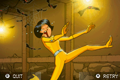 Totally Spies! (Game Boy Advance) screenshot: Life lost screen