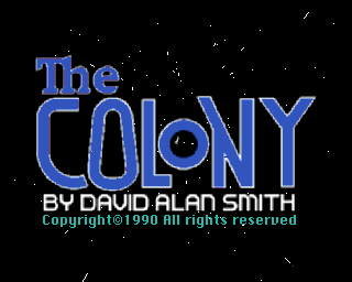 The Colony (Amiga) screenshot: Title screen