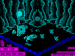 Hydrofool (ZX Spectrum) screenshot: Big fish