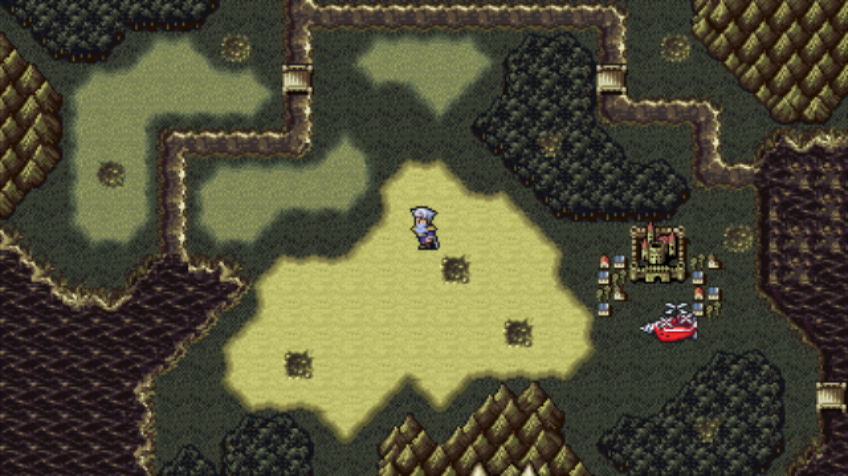 Final Fantasy IV: The After Years - The Crystals (Wii) screenshot: The party in the land of Baron