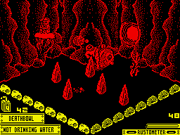 Hydrofool (ZX Spectrum) screenshot: Fish bites me!