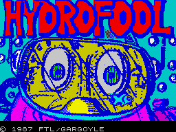 Hydrofool (ZX Spectrum) screenshot: Title screen