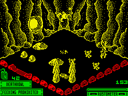 Hydrofool (ZX Spectrum) screenshot: Go under water