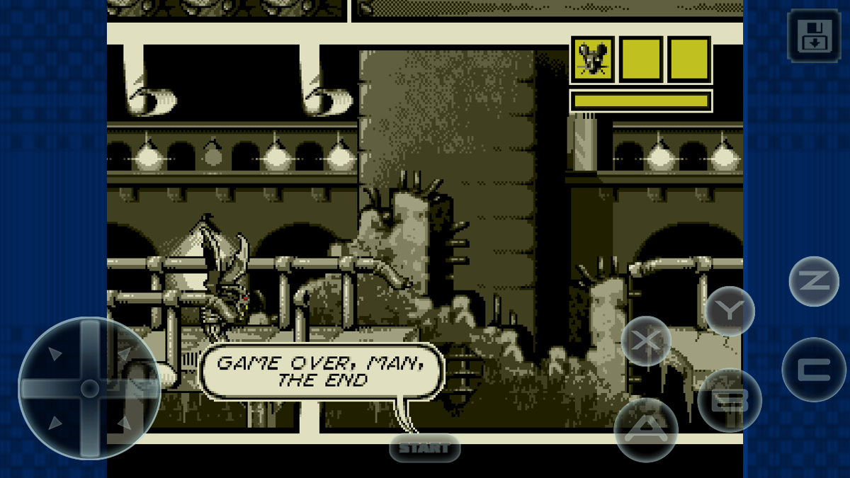 Comix Zone (Android) screenshot: Game Over