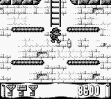 Montezuma's Return! (Game Boy) screenshot: The platform just disappeared - doomed.