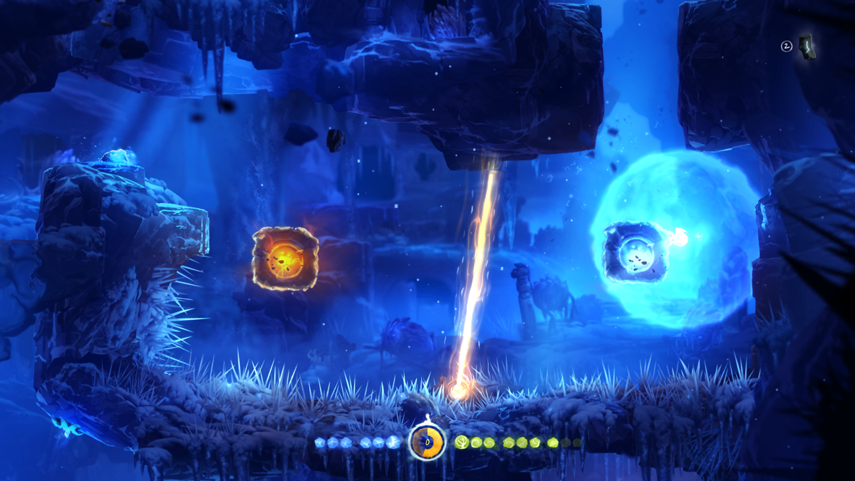 Ori and the Blind Forest: Definitive Edition (Windows) screenshot: Avoiding the laser beam
