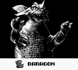 Godzilla (Game Boy) screenshot: Baragon