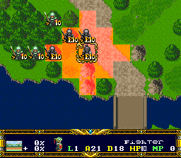 Screenshot of Der Langrisser (SNES, 1995) - MobyGames