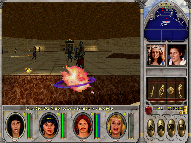 Might and Magic VI: The Mandate of Heaven (Windows) screenshot: Walk like an Egyptian? The infamous Tomb of Varn, an absolutely huge dungeon you'll spend hours exploring