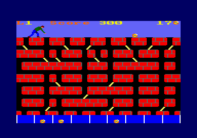 Gatecrasher (Amstrad CPC) screenshot: A few boxes filled