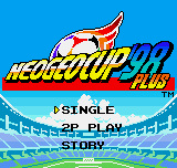 Neo Geo Cup '98 Plus Color (Neo Geo Pocket Color) screenshot: Main Menu.
