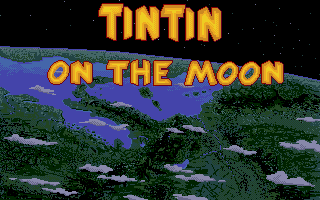 Tintin on the Moon (Amiga) screenshot: Title screen
