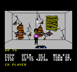 Maniac Mansion (NES) screenshot: Attic.