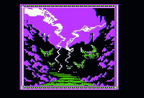 The Crack of Doom (Apple II) screenshot: An ominous looking road