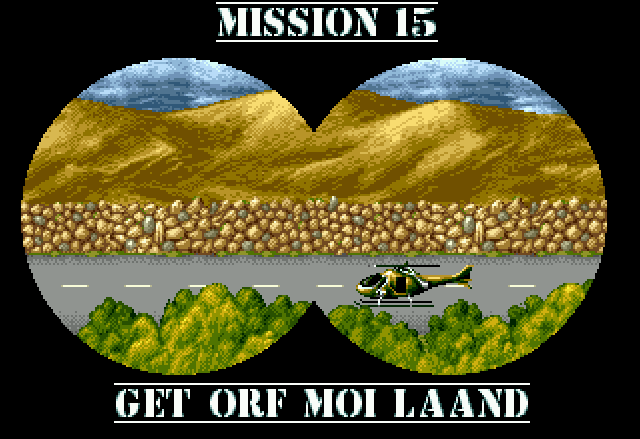 Cannon Fodder (Jaguar) screenshot: Mission 15 Introduction
