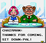 Neo Geo Cup '98 Plus Color (Neo Geo Pocket Color) screenshot: The chairman offers you a contract.