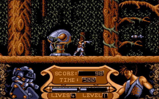 Strider 2 (Amiga) screenshot: Starting level 1