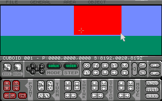 Virtual Reality Studio (Amiga) screenshot: Making a game