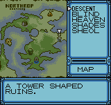 Evolution: Eternal Dungeons (Neo Geo Pocket Color) screenshot: Choosing a mission.