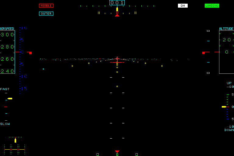 The Cockpit (Sharp X68000) screenshot: Landed it!