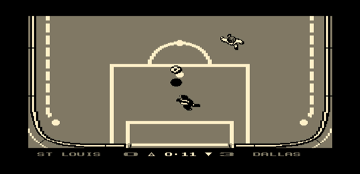 Keith Van Eron's Pro Soccer (DOS) screenshot: Goal Kick (Indoor) (Hercules)