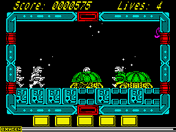 NorthStar (ZX Spectrum) screenshot: Attack from both sides