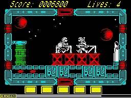 NorthStar (ZX Spectrum) screenshot: Easy target