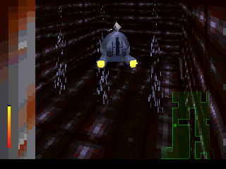 Fade to Black (PlayStation) screenshot: I always wanted to navigate a little floating thing through grim hazardous corridors. That, and an unlimited supply of smoked salmon