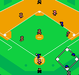 Baseball Stars (Neo Geo Pocket Color) screenshot: A view of the field.