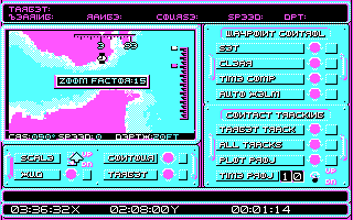 Screenshot of 688 Attack Sub (DOS, 1989) - MobyGames