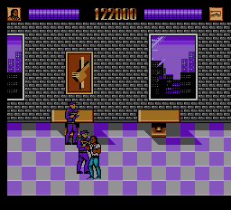 Lethal Weapon (NES) screenshot: Violet mail man?