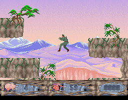 Spy Master (DOS) screenshot: Long jump