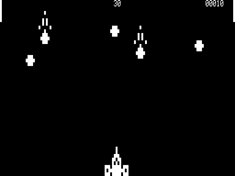 The Black Hole (TRS-80) screenshot: Starting out