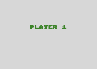Preppie! (Atari 8-bit) screenshot: Player 1 getting ready