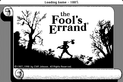 The Fool's Errand (Macintosh) screenshot: Title screen