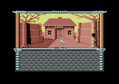 Władcy Ciemności (Commodore 64) screenshot: Tavern "Under a pig's snout"