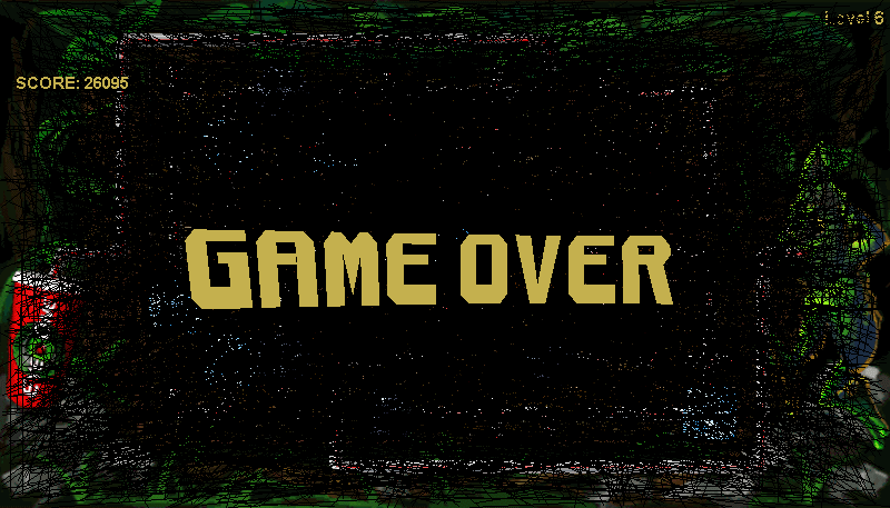 Overflow (Browser) screenshot: Game over.