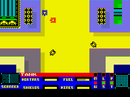Panzadrome (ZX Spectrum) screenshot: 3 Tanks to kill