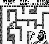Popeye (Game Boy) screenshot: Time over